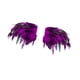 thumbnail image 3 of Chal de plumas artificiales, chal gótico con capas de plumas para disfraz Violeta, 3 of 9