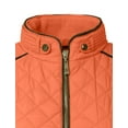 thumbnail image 4 of NE PEOPLE Women’s Quilted Vest – Lightweight Sleeveless Full Zip Up Casual Stand Collar Padding Gilet Jacket with Pockets NEWV40 Rust 2XL, 4 of 7