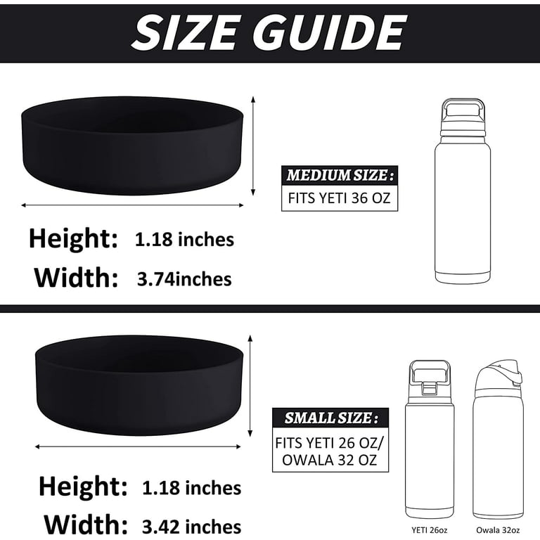 2 PCS Silicone Boot Sleeve for YETI Tumbler 20 oz 30 oz - Safer Protection  and Less Noise Accessorie…See more 2 PCS Silicone Boot Sleeve for YETI