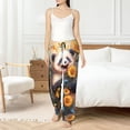thumbnail image 4 of Pofeuu Elegant Cute Panda Sunflower Print Women's Fashion Pajama Pants with Pockets Comfy Drawstring Sleep Lounge Bottoms-Large, 4 of 6