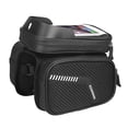 thumbnail image 4 of Portaequipajes Bolsa impermeable para cuadro de bicicleta, bolsa doble, bolsa de tubo superior para RZAHUAHU Portaequipajes, 4 of 7
