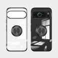 thumbnail image 2 of Compatible with Google Pixel 9 Pro XL Case Clear Shockproof Silicone Phone Cases with Ring Holder,[Supports Magnetic Car Mount] Magnetic 360 Rotation Kickstand Thin Soft TPU Protective Cover,Black, 2 of 6
