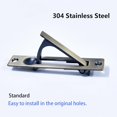 thumbnail image 5 of HSHDLDF Pocket Door Edge Pull Professional Stainless Steel 304 4" Hidden Door Handle Flush Mount Pocket Door Hardware for Pocket Sliding Door Spring Loaded (2 Antique Bronze), 5 of 5