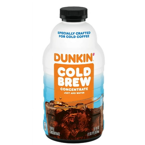 Dunkin Cold Brew Coffee Concentrate, 31 Oz. (Pack of 2)