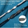 thumbnail image 4 of 2pulseras Pareja Regalo Mujer Hombres Modelo Negro Y Plateado, 4 of 4