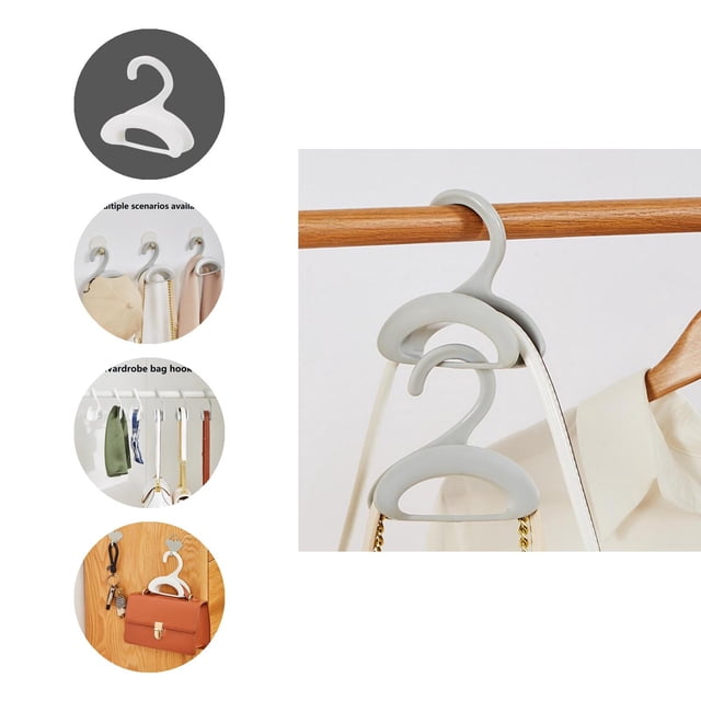 Purse Hanger Strong Bearing Capacity Space-saving Stackable Satchels Belt Scarf Storage Rack for Home