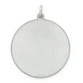 thumbnail image 4 of Sterling Silver Rhod-plated Eng. Rnd Polish Front/Satin Back Disc Charm QM499/50, 4 of 4