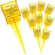 thumbnail image 1 of 10 piezas de boca ancha de plástico amarillo brillante pluviómetro/aspersor, 3/4"X1/2" JAMW Sencillez, 1 of 4