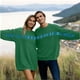 thumbnail image 2 of RKSTN Couples Valentine's Day Sweatshirt for Women Oversized Crewneck Valentines Letter Printed Sweatshirts Unisex Couples Plus Size Round Neck Loose Comfy Long Sleeve Sweatshirt Couplewear, 2 of 9