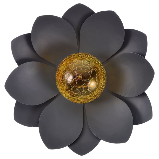 Lámpara solar de jardín, lámpara decorativa de loto, luz de paisaje, lámpara impermeable para exteriores