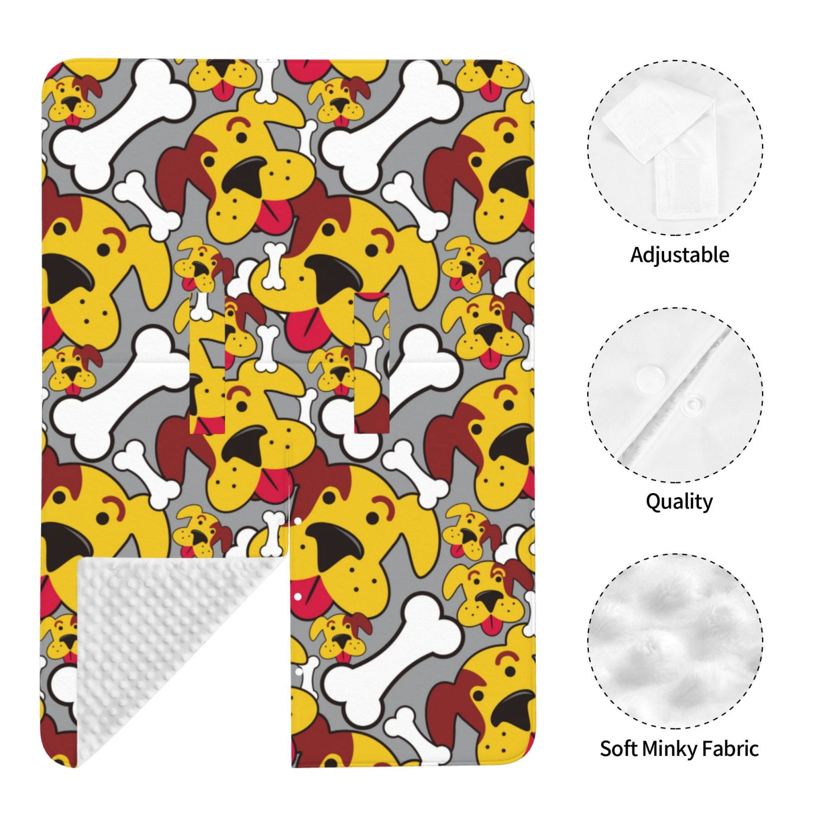 Naloa Cute Dog Baby Car Seat Cover, Breathable Baby Carrier Cover, Multiuse Baby Carrier Cover & Nursing Breastfeeding Cover