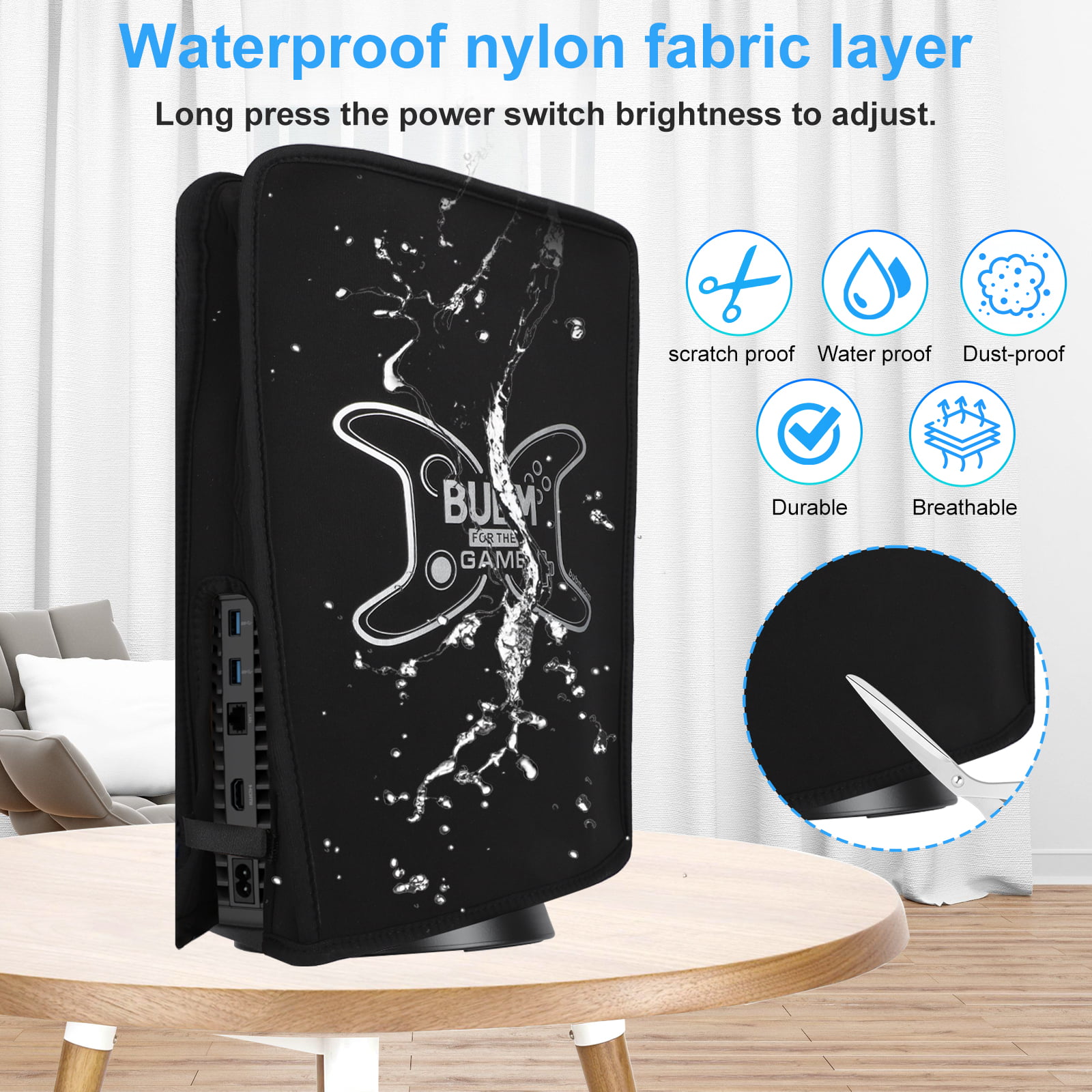 Insten Dust Cover For Ps5 Console Digital Edition And Disk Version, Nylon  With Soft Interior Lining, Water Resistant Anti-scratch Protective Case :  Target