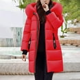 thumbnail image 4 of Women's Plus Size Winter Coat Loose Thick Hooded Long Down Jacket, 4 of 4