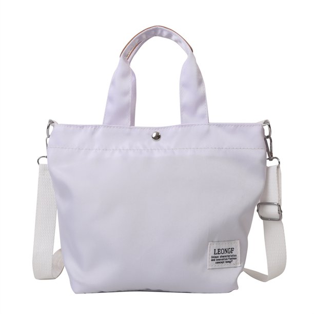 Bolso de moda para mujer Bolso de compras Bolsos de mano Bolso con cremallera Bolso de hombro (Blanco)