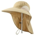 thumbnail image 2 of Bobasndm Mens Wide Brim Sun Hat with Neck Flap Fishing Safari Cap for Hiking Camping Gardening Field Work, 2 of 9