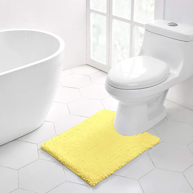 Alfombra Walensee para baño, antideslizante, para inodoro, en forma de U