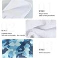 thumbnail image 5 of Coolnut Blue Camouflage Hanging Towel Set of 2, Absorbent Soft Coral Velvet Hand Towel with Hanging Loop for Bathroom, Kitchen, Home Decor, 14 x 18 Inch Washcloth Gift, 5 of 7