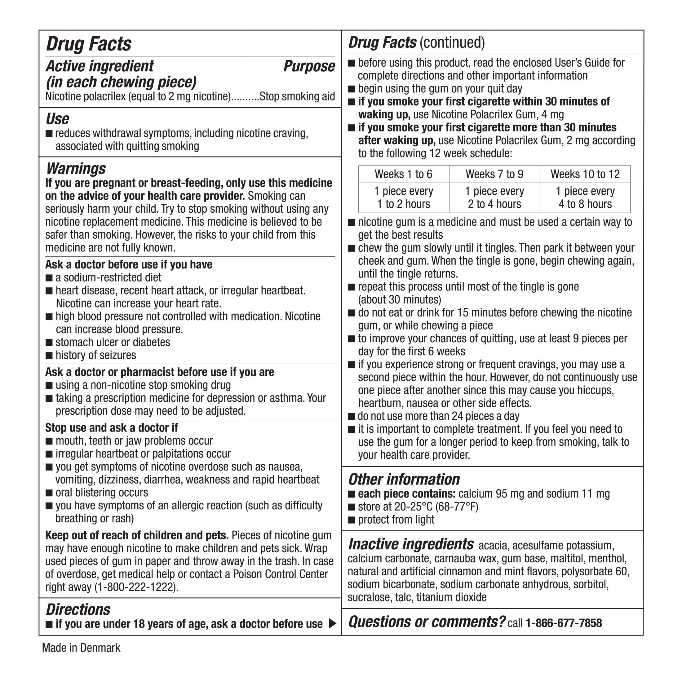 Equate Nicotine Gum 2 mg, Stop Smoking Aid, Cinnamon Flavor, Coated, 160 Count
