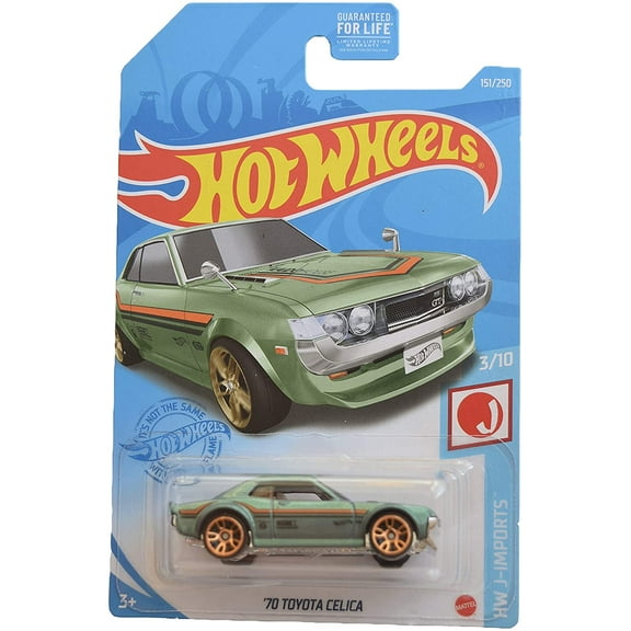 Hot Wheels '70 Toyota Celica (Metallic Green) 2021 HW J-Imports