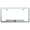 Brushed Chrome, variant on Nissan Z Laser Etched Logo Cut-Out License Plate Frame (Brushed Chrome)