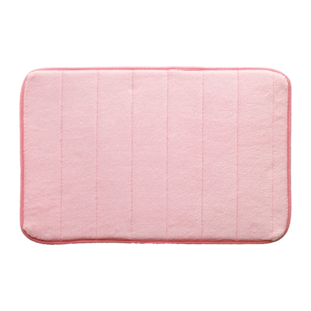 Yhmxh Alfombrillas de baño para baño Alfombra de baño Tapetes de vellón grueso acolchados para cocina y baño, tapetes de espuma de color liso para puerta de entrada, 50 x 80 cm Decoración del baño