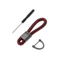 thumbnail image 1 of Ofertas Únicas 1 Juego Llavero Universal para Auto y Hogar para Mujeres y Hombres con Anillo de Cuero PU Aleación de Zinc Negro Rojo, 1 of 7
