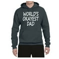 thumbnail image 2 of Wild Bobby,World's Okayest Dad Gift, Father's Day, Unisex Graphic Hoodie Sweatshirt, Charcoal, 3XL, 2 of 3