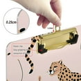 thumbnail image 4 of Cheetahes Leopard Acrylic Clipboards 12 x 9 Inch A4 Size with Low Profile Clip Hanging Clipboard for Classroom School Office, 4 of 8