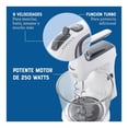 thumbnail image 2 of Batidora Oster de Mano y Pedestal con Tazón de Vidrio y 6 Velocidades Blanca, 2 of 4