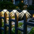 thumbnail image 6 of Cevemin Solar LED Triangle Step Light Outdoor Waterproof Wall Mount Auto Induction Stair Fence Lamp Yard Garden Path Decor Light, 6 of 6