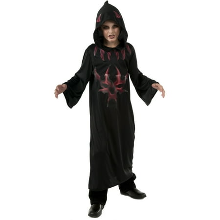 Child's Boys Black And Red Scary Evil Devil Costume