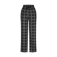 thumbnail image 3 of LEEYNEER Men‘s Cotton Flannel Sleep Pants Buffalo Plaid Straight Leg Soft Micro Fleece Pajama Pants Casual Elastic Waist Drawstring Lounge Pants, 3 of 4