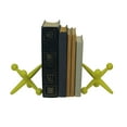 thumbnail image 2 of Zeckos Yellow Enamel Cast Iron Giant Jack Bookends Decorative, 2 of 9
