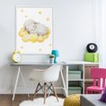 thumbnail image 3 of Stupell Industries Eclectic Sleeping Sheep on Yellow Cloud White Framed Giclee Art, 24 x 30, by LSR Design Studio, 3 of 8