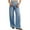 Light blue, variant on Womens High Waisted Mom Denim Pants with Pockets Baggy Boyfriend Drawstring Wide Leg Jeans