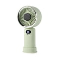 thumbnail image 2 of Vacemry USB Rechargeable Handheld Fan, Slim High-Speed Digital Display Powerful Wind, Desktop Fan Outdoor Fan for Home Office Travel Camping, 2 of 9