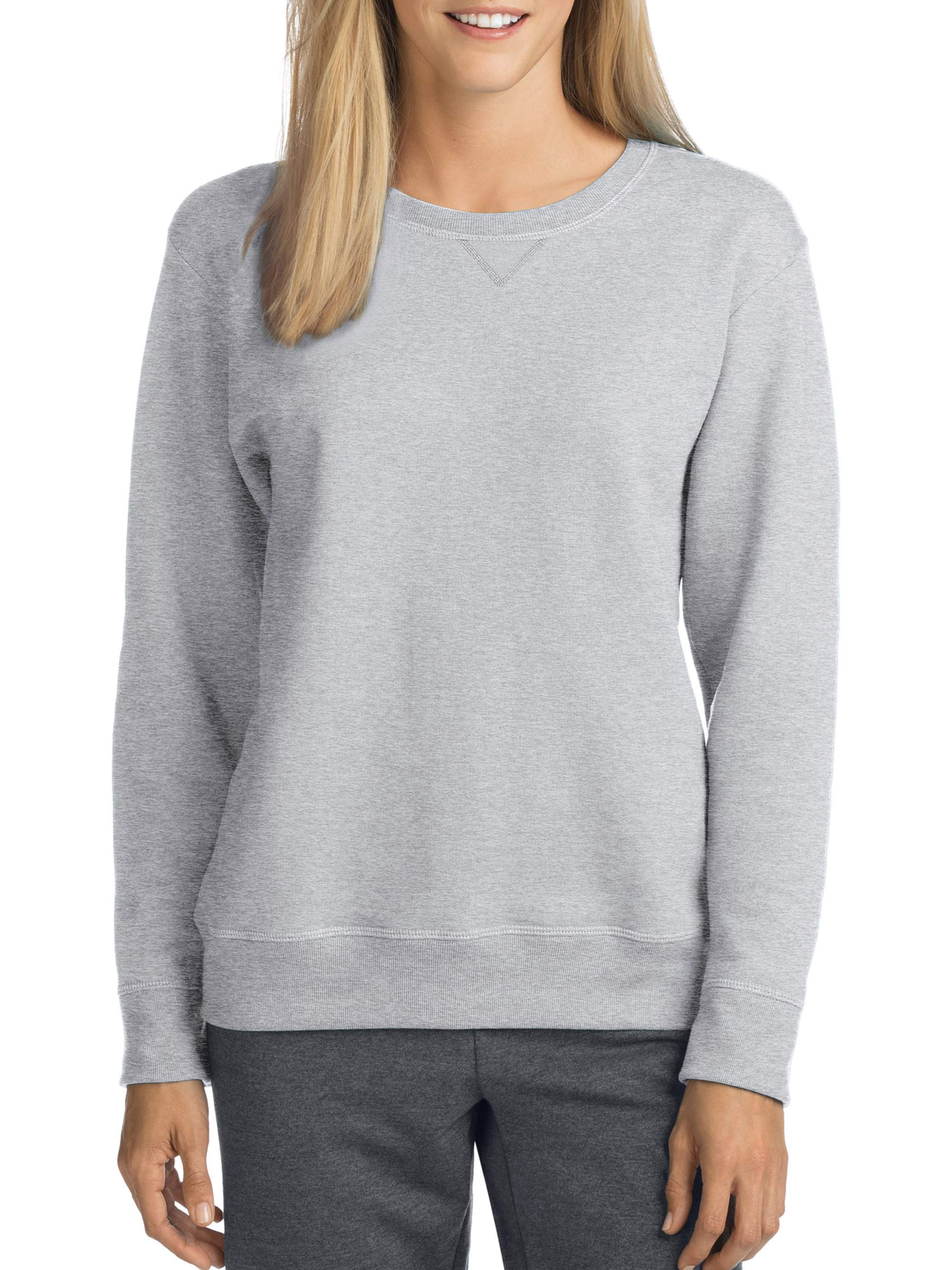Hanes Womens V-Notch Pullover Fleece Sweatshirt