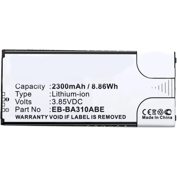 Batteries N Accessories BNA-WB-L3561 Cell Phone Battery - Li-Ion, 3.85V, 2300 mAh, Ultra High Capacity Battery - Replacement for Samsung EB-BA310ABE Battery