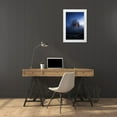 thumbnail image 3 of Martin Castan, David 17x24 White Modern Wood Framed Museum Art Print Titled - Blue Inferno, 3 of 4