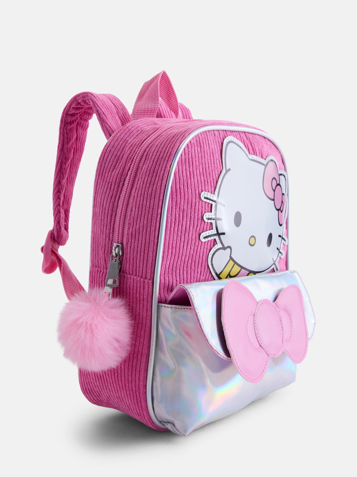 Hello Kitty Girls 10" Mini Corduroy Backpack, Pink