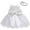 White, variant on JAHH Children's Dress Baby Girl Dresses Ruffle Lace Pageant Party Wedding Flower Girls Dress Lace Color Matching Baby One Year Old Dress Bow Princess Evening Dress with Headwear(0-3 Months,F)