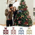thumbnail image 1 of Decoración de lazos de terciopelo para coronas navideñas, arco nupcial y envoltorio de regalo, 1 of 6