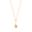 White, variant on Cross 18K Gold Plated Double Necklace with Cubic Zirconia and Black Cross for Women