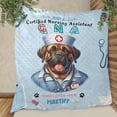 thumbnail image 3 of Just a Certified Nursing Assistant Cna Who Loves Her Mastiff Quilt Blanket Mastiffs Dog Lover Gifts Idea Cozy Comforter Throw Blanket - 00003, 3 of 5