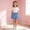 Blue, variant on Liyamei Girls Denim Shorts with Elastic Waist for Summer Casual Wear Size 2-15,Blue