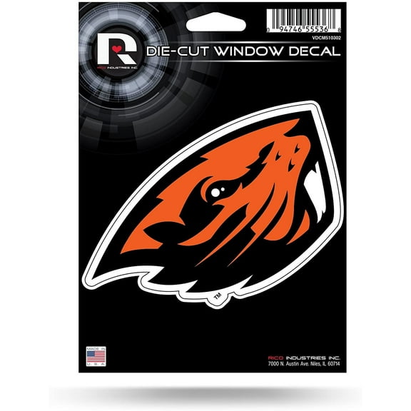 Oregon State University Beavers 5 Inch Die Cut Flat Vinyl Decal Sticker Adhesive Backing