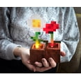 thumbnail image 3 of Minecraft Daisy and Poppy Flower Pot Mood Lights | Set of 2, 3 of 7