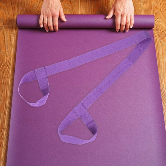 COSMOBETTY Correa Para Tapete Yoga Morada Multiusos Para Estiramiento Y Entrenamiento Portátil