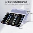 thumbnail image 3 of Dteck Case for iPad Pro 11 inch 2024,Shockproof 3-Layer Protection Case Built-in Pencil Holder Back Cover for iPad Pro 11-in. (M4) ,Clear, 3 of 7