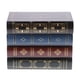thumbnail image 2 of Estuche para guardar joyas con forma de libro vintage, cofre del tesoro, caja de madera hecha a mano S S, 2 of 7